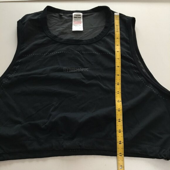 Gymshark Cropped Activewear Tank Top Black Size XL - Picture 7 of 7